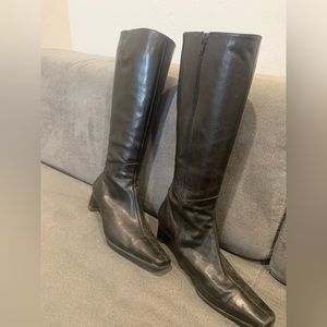 Black boots bought in Paris